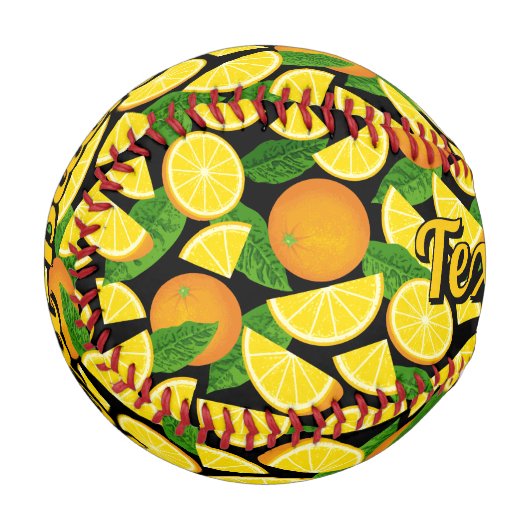 Orange Background Baseball (Vorderseite Links)