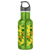 Orange Background Edelstahlflasche (Rückseite)