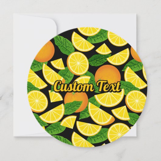 Orange Background Einladung (Vorderseite)