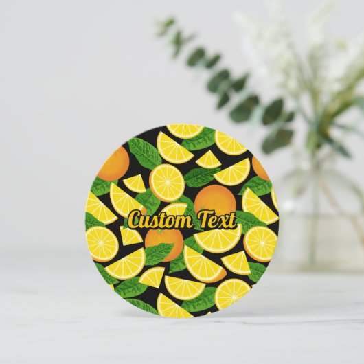 Orange Background Einladung (Stehend Vorderseite)