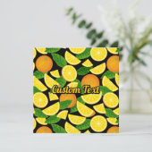 Orange Background Einladung (Stehend Vorderseite)