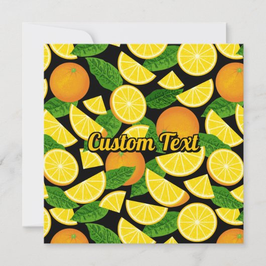 Orange Background Einladung (Vorderseite)