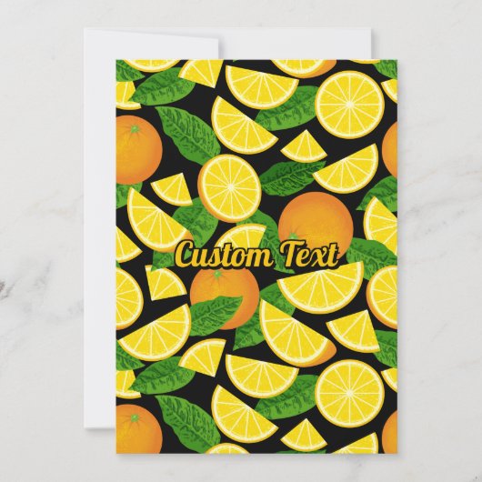 Orange Background Einladung (Vorderseite)