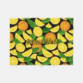 Orange Background Fleecedecke (Vorderseite (Horizontal))