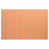 Orange Background Fleur-de-lis Muster Design Stoff (Yard (91,4 cm))