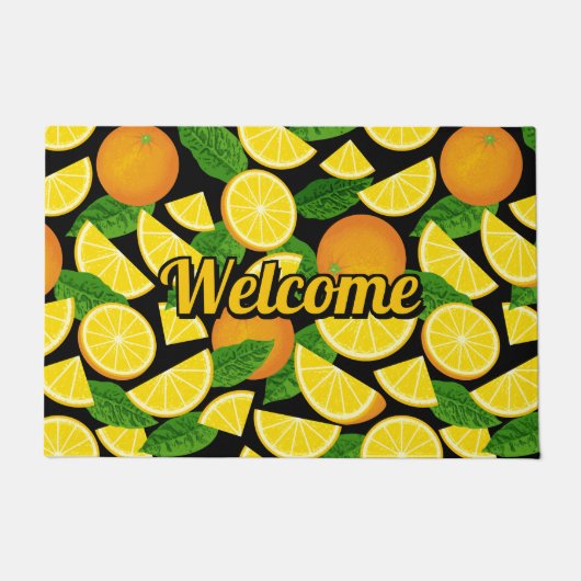 Orange Background Fußmatte (Vorderseite)