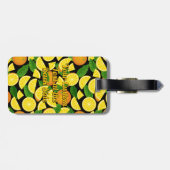 Orange Background Gepäckanhänger (Rückseite horizontal)