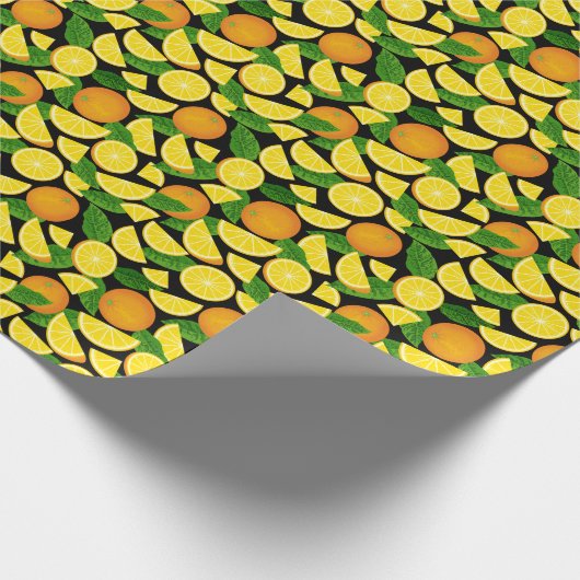 Orange Background Geschenkpapier (Ecke)