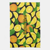 Orange Background Geschirrtuch (Vertikal)