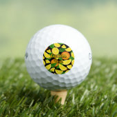 Orange Background Golfball (Insitu T-Shirt)