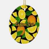 Orange Background Keramik Ornament (Rechts)