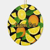 Orange Background Keramik Ornament (Links)