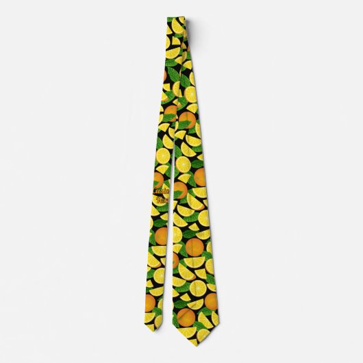 Orange Background Krawatte (Rückseite)