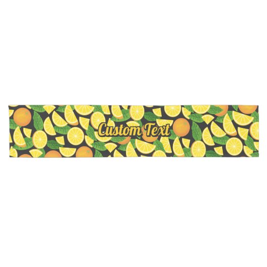 Orange Background Kurzer Tischläufer (Horizontal)