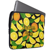 Orange Background Laptopschutzhülle (Vorne Rechts)