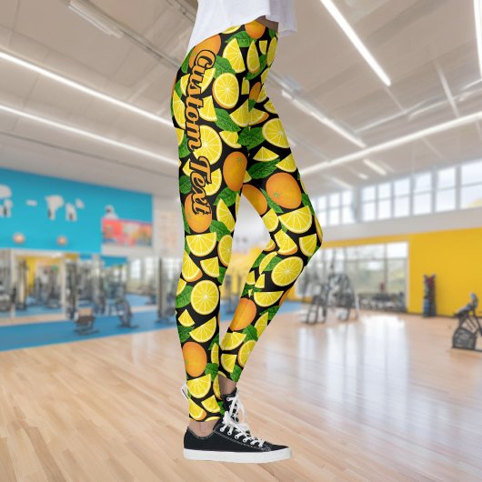 Orange Background Leggings