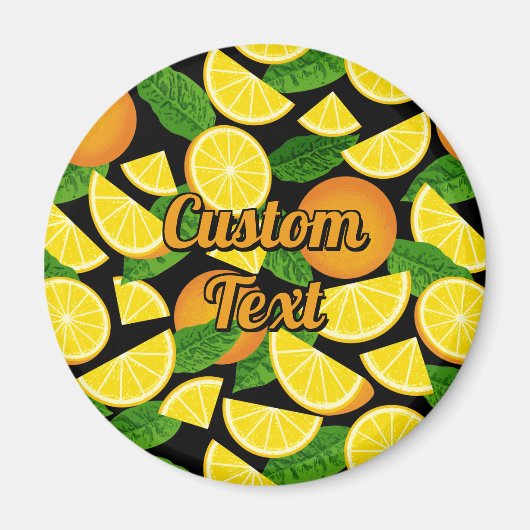 Orange Background Magnet (Vorne)