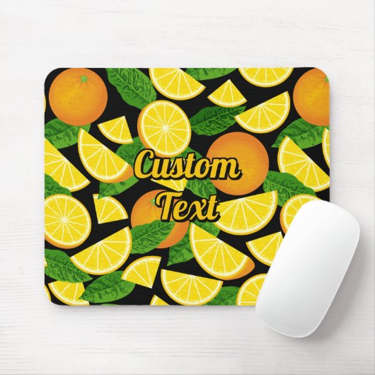 Orange Background Mousepad (Mit Mouse)