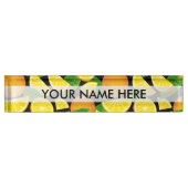 Orange Background Namensplakette (Vorderseite)