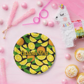 Orange Background Pappteller (Party)