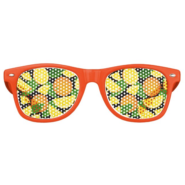 Orange Background Partybrille (Vorderseite)