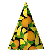 Orange Background Partyhütchen (Rückseite)