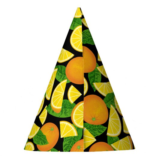 Orange Background Partyhütchen (Rückseite)