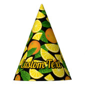 Orange Background Partyhütchen (Vorderseite)