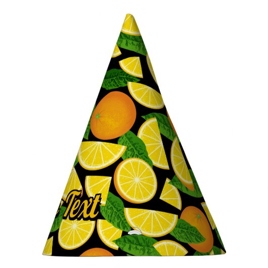 Orange Background Partyhütchen (Rechts)