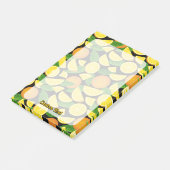 Orange Background Post-it Klebezettel (angewinkelt)