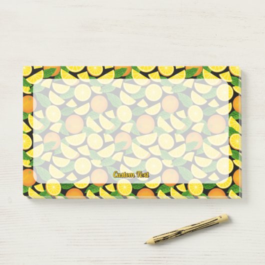 Orange Background Post-it Klebezettel (Auf Schreibtisch)