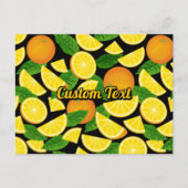 Orange Background Postkarte (Vorderseite)