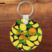 Orange Background Schlüsselanhänger (Rückseite)