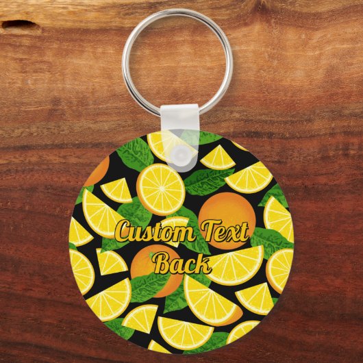 Orange Background Schlüsselanhänger (Rückseite)