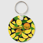 Orange Background Schlüsselanhänger (Rückseite)