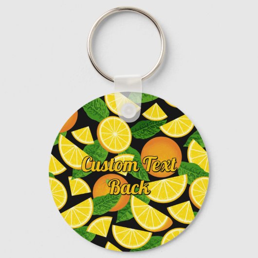 Orange Background Schlüsselanhänger (Rückseite)