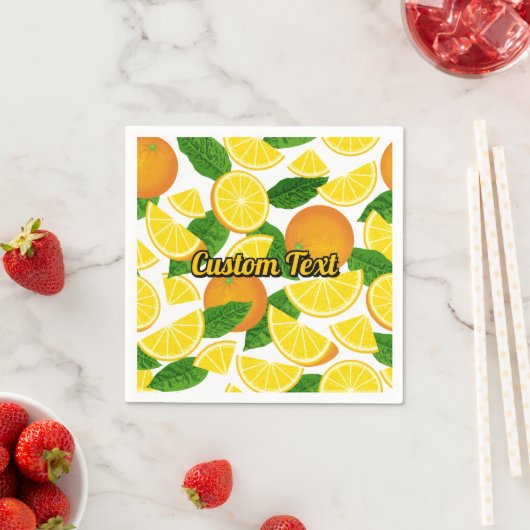 Orange Background Serviette (Beispiel)