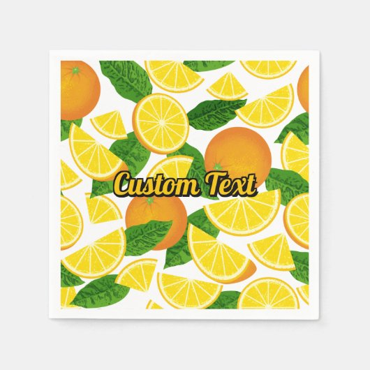 Orange Background Serviette (Vorderseite)