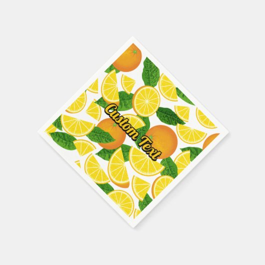 Orange Background Serviette (Ecke)