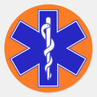Orange Background Star of Life