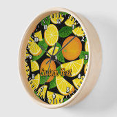 Orange Background Uhr (Winkel)