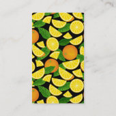 Orange Background Visitenkarte (Rückseite)