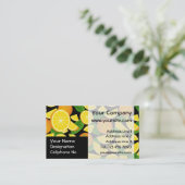 Orange Background Visitenkarte (Stehend Vorderseite)