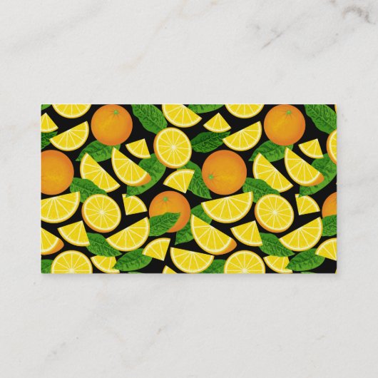 Orange Background Visitenkarte (Rückseite)