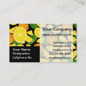 Orange Background Visitenkarte (Vorderseite)