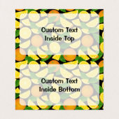 Orange Background Visitenkarten (Innenseite Aufgefaltet)