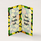 Orange Background Visitenkarten (Innenseite)