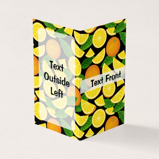 Orange Background Visitenkarten (Vorderseite)