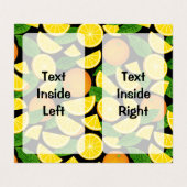 Orange Background Visitenkarten (Innenseite Aufgefaltet)