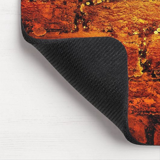 Orange Backsteinmauer mousepad (Ecke)